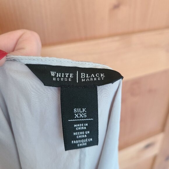 White House‎ Black Market XXS Y2K Silk Embroidered Fairycore Luxury Camisole Top - Picture 4 of 11